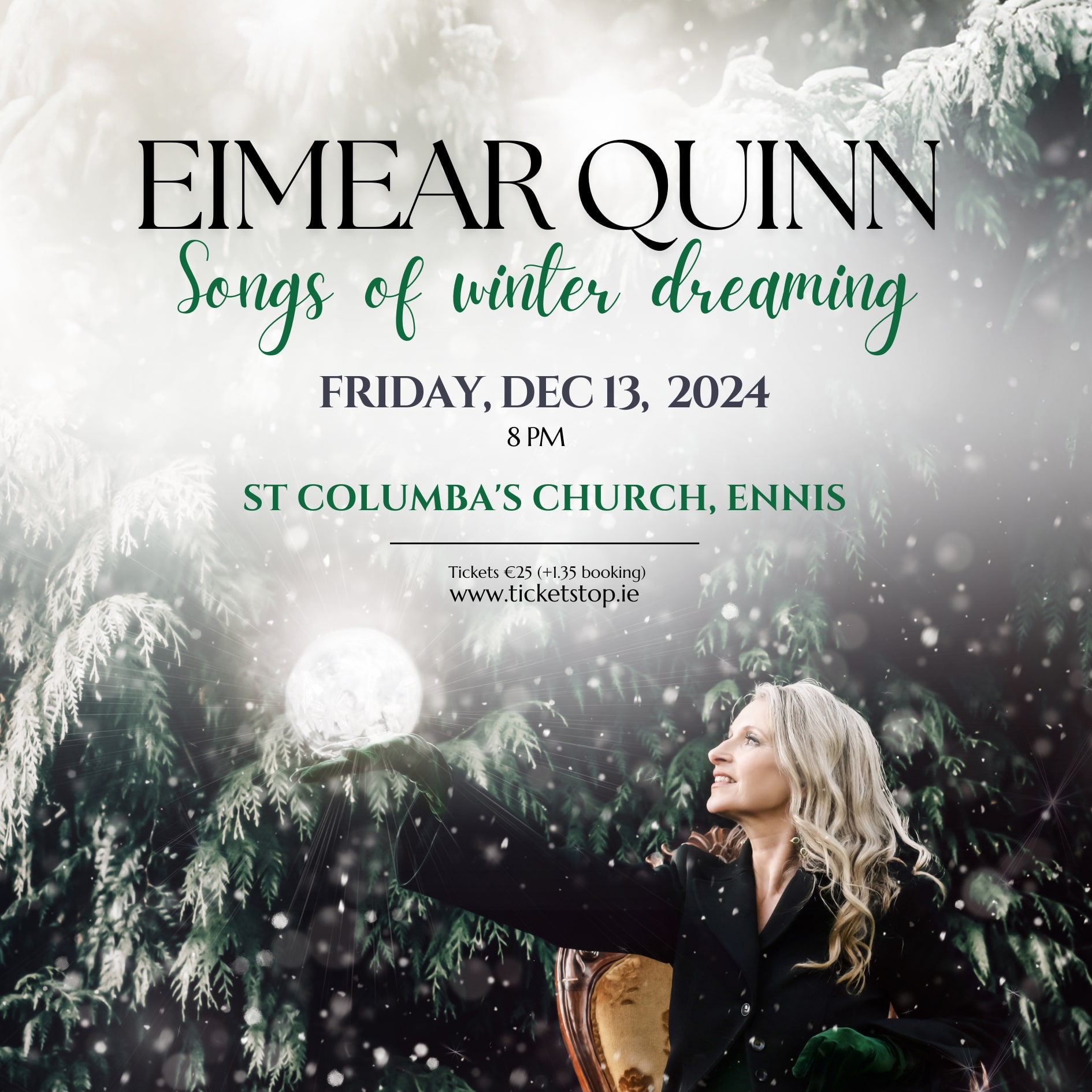 Eimear-Quinn Christmas tour and concert in Ennis this December